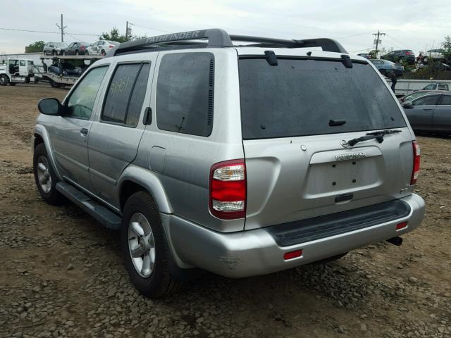 JN8DR09Y74W906475 - 2004 NISSAN PATHFINDER GRAY photo 3