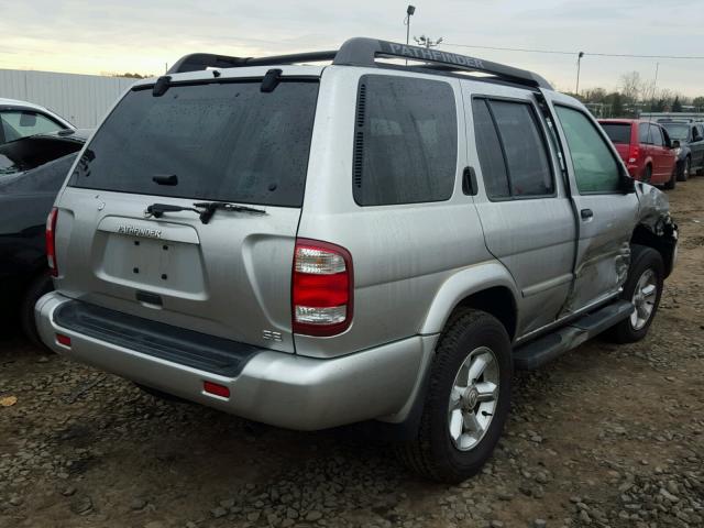 JN8DR09Y74W906475 - 2004 NISSAN PATHFINDER GRAY photo 4