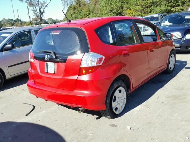 JHMGE8H34DC077535 - 2013 HONDA FIT RED photo 4