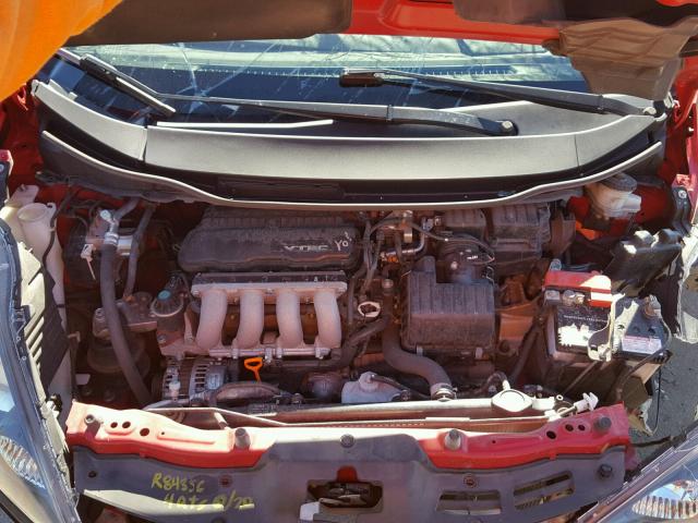 JHMGE8H34DC077535 - 2013 HONDA FIT RED photo 7