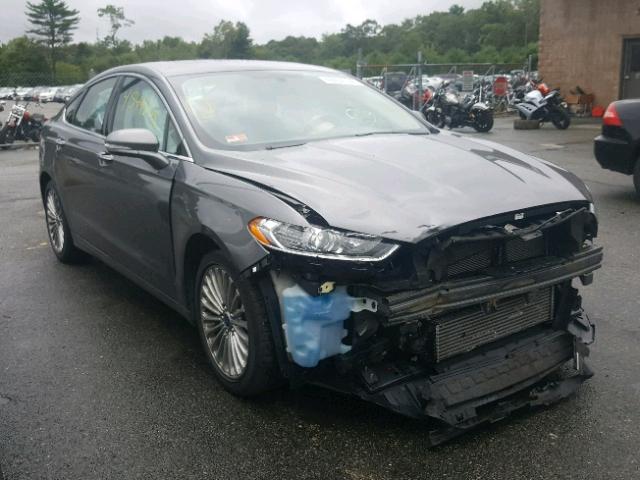 3FA6P0K95ER384601 - 2014 FORD FUSION TIT GRAY photo 1