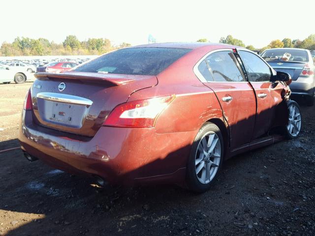 1N4AA51E19C809601 - 2009 NISSAN MAXIMA BURGUNDY photo 4