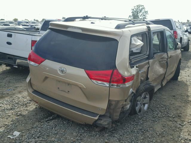 5TDKK3DC4BS082324 - 2011 TOYOTA SIENNA TAN photo 4