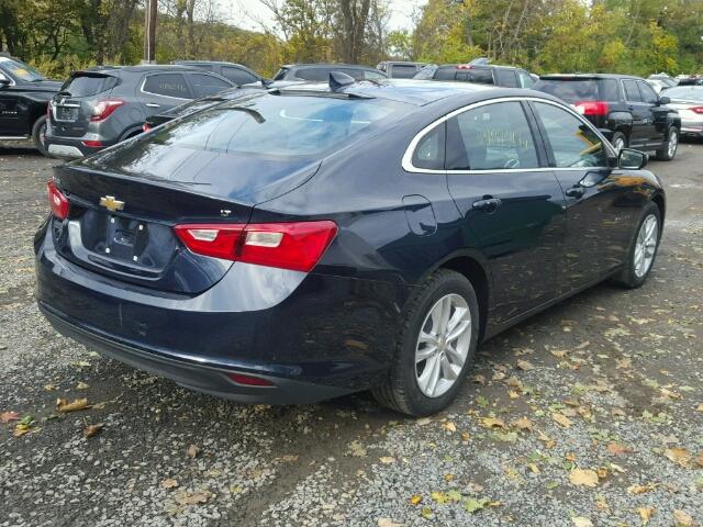 1G1ZE5ST7GF231653 - 2016 CHEVROLET MALIBU LT BLUE photo 4