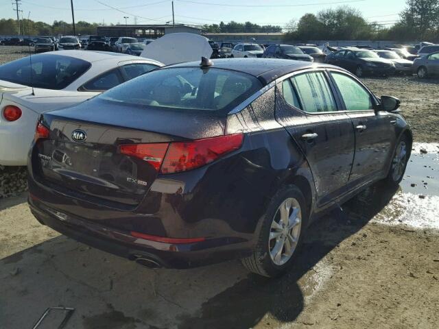 5XXGN4A70DG253777 - 2013 KIA OPTIMA BURGUNDY photo 4