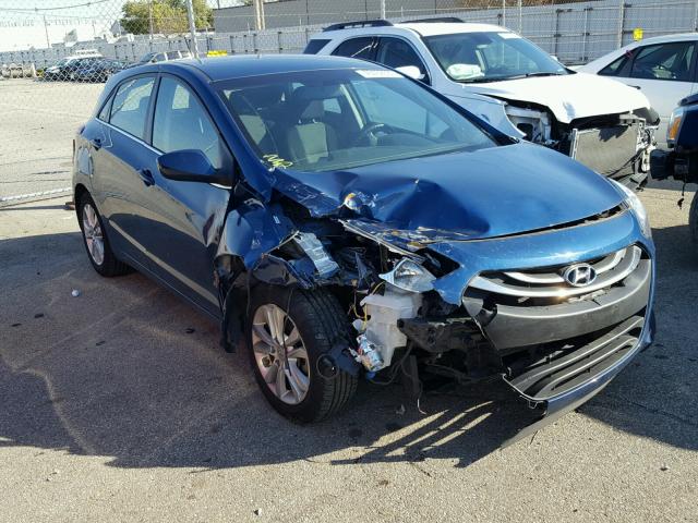 KMHD35LH1EU184884 - 2014 HYUNDAI ELANTRA GT BLUE photo 1