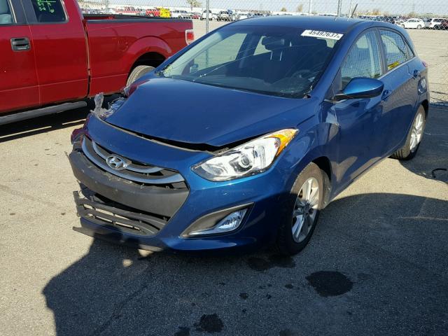 KMHD35LH1EU184884 - 2014 HYUNDAI ELANTRA GT BLUE photo 2