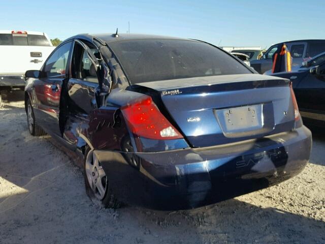 1G8AJ55F67Z118694 - 2007 SATURN ION LEVEL BLUE photo 3