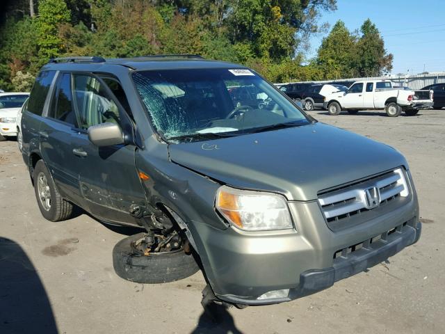 5FNYF18597B006513 - 2007 HONDA PILOT EXL GREEN photo 1