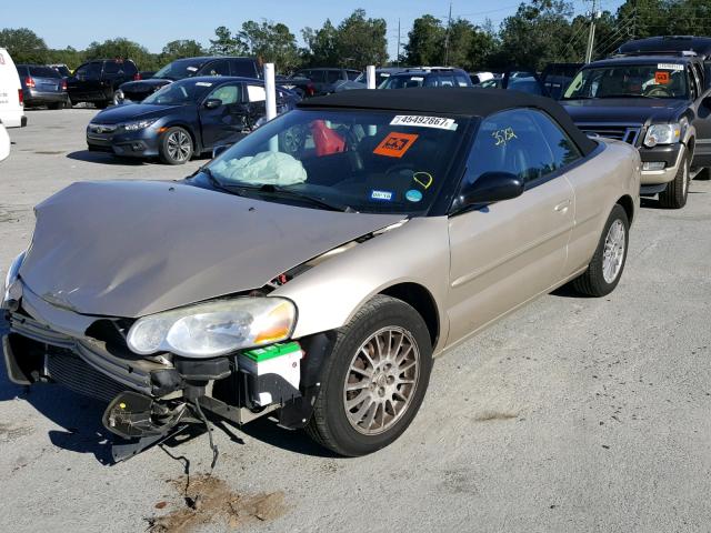 1C3EL55R65N662598 - 2005 CHRYSLER SEBRING TO GOLD photo 2