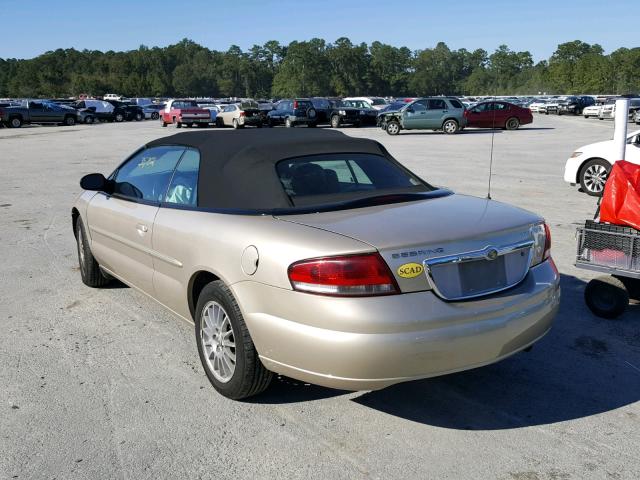 1C3EL55R65N662598 - 2005 CHRYSLER SEBRING TO GOLD photo 3