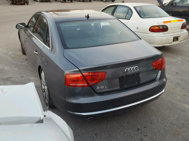 WAURMAFD2EN010855 - 2014 AUDI A8 L TDI 灰色 照片 3