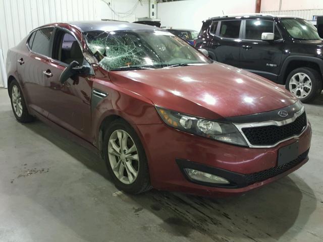 5XXGM4A7XDG116297 - 2013 KIA OPTIMA LX RED photo 1