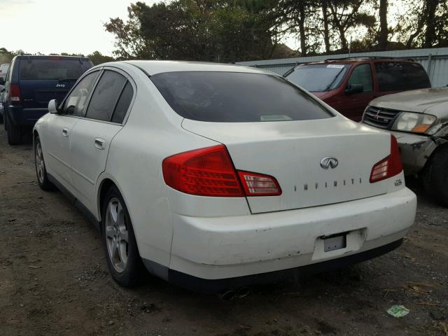 JNKCV51E53M303731 - 2003 INFINITI G35 WHITE photo 3