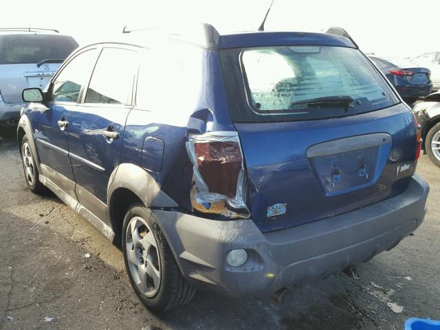 5Y2SL65837Z434856 - 2007 PONTIAC VIBE BLUE photo 3