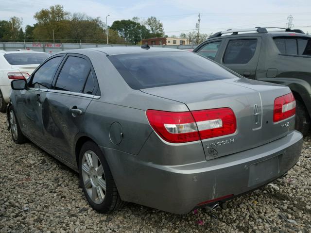 3LNHM26TX8R611696 - 2008 LINCOLN MKZ BEIGE photo 3