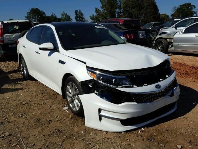 5XXGU4L38HG169404 - 2017 KIA OPTIMA EX WHITE photo 1