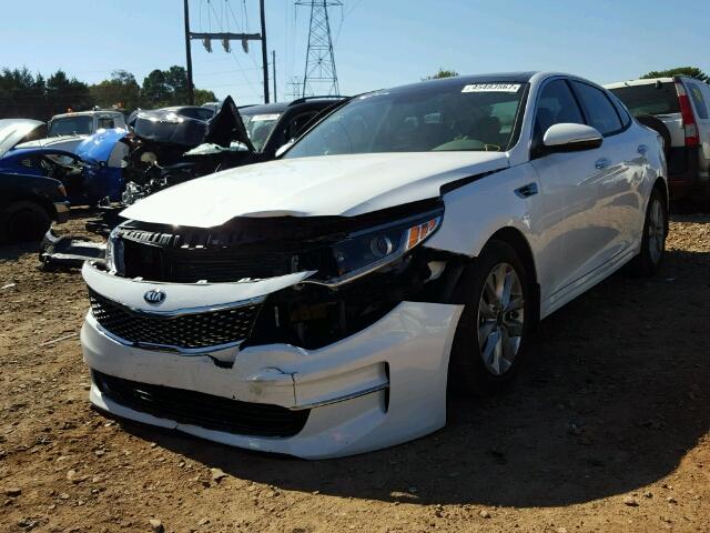 5XXGU4L38HG169404 - 2017 KIA OPTIMA EX WHITE photo 2