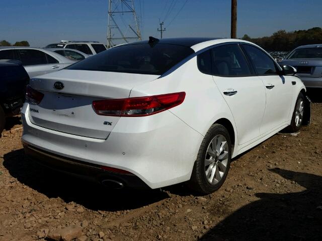 5XXGU4L38HG169404 - 2017 KIA OPTIMA EX WHITE photo 4