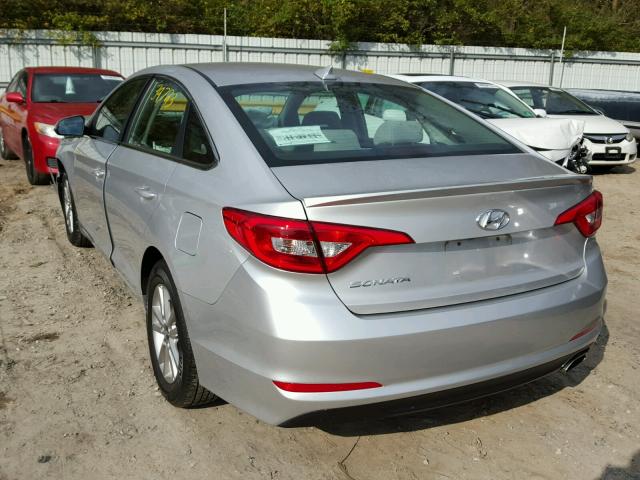 5NPE24AF8GH410519 - 2016 HYUNDAI SONATA SE SILVER photo 3