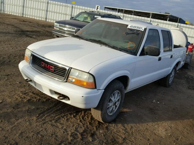 1GTDT13X83K187584 - 2003 GMC SONOMA WHITE photo 2