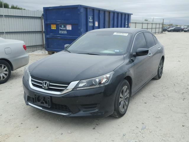 1HGCR2F31EA258000 - 2014 HONDA ACCORD LX BLACK photo 2