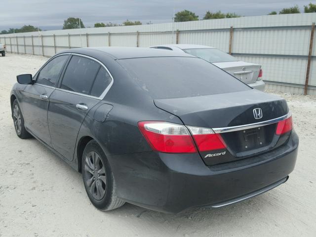 1HGCR2F31EA258000 - 2014 HONDA ACCORD LX BLACK photo 3