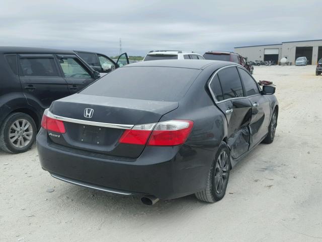 1HGCR2F31EA258000 - 2014 HONDA ACCORD LX BLACK photo 4