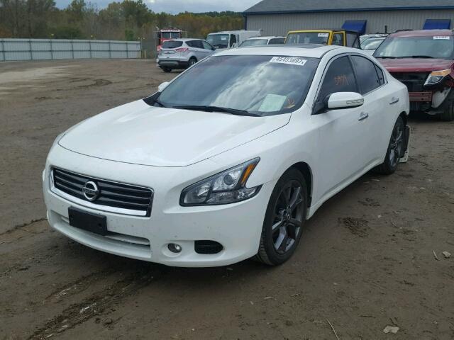 1N4AA5AP7DC824694 - 2013 NISSAN MAXIMA S WHITE photo 2