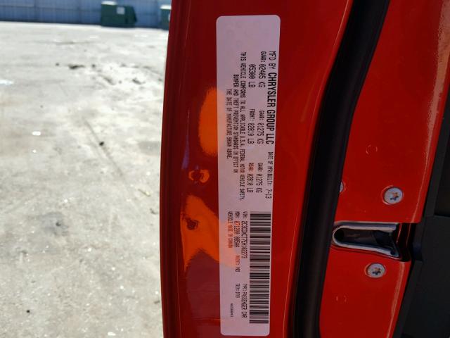 2C3CDXCT7EH102273 - 2014 DODGE CHARGER R/ RED photo 10