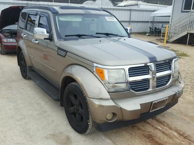 1D8GT58K67W546075 - 2007 DODGE NITRO SLT BROWN photo 1