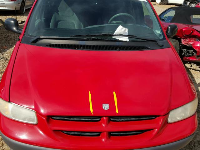 2B4FP2537XR358911 - 1999 DODGE CARAVAN RED photo 7