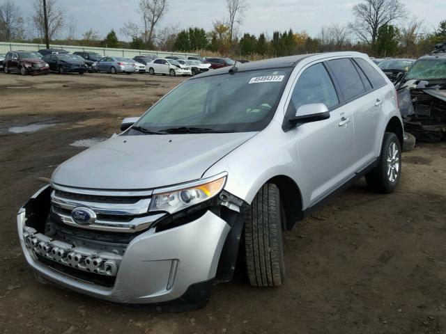 2FMDK4JC3CBA58484 - 2012 FORD EDGE SILVER photo 2