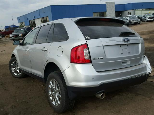 2FMDK4JC3CBA58484 - 2012 FORD EDGE SILVER photo 3