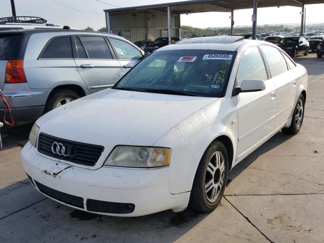 WAUED64B91N024890 - 2001 AUDI A6 2.7T QU WHITE photo 2