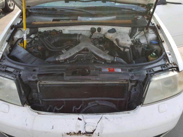 WAUED64B91N024890 - 2001 AUDI A6 2.7T QU WHITE photo 7