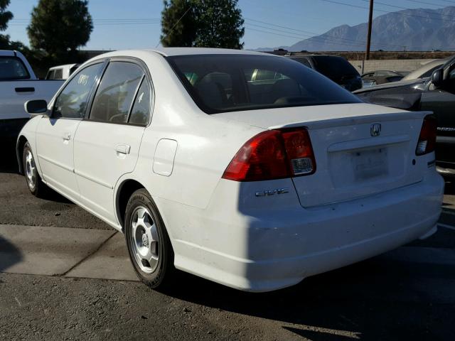 JHMES96665S026483 - 2005 HONDA CIVIC HYBR WHITE photo 3