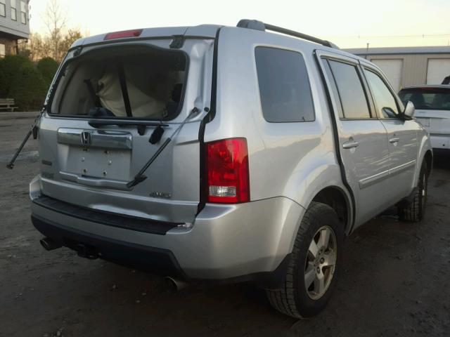 5FNYF48479B053339 - 2009 HONDA PILOT EX SILVER photo 4
