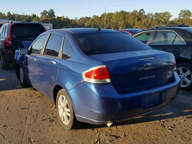 1FAHP35N68W183455 - 2008 FORD FOCUS SE BLUE photo 3