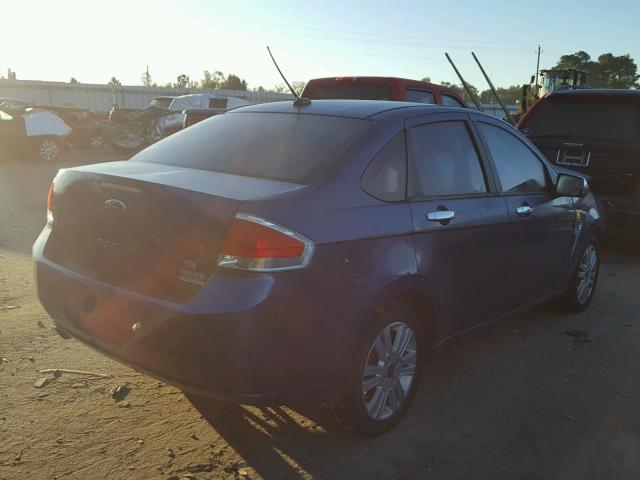 1FAHP35N68W183455 - 2008 FORD FOCUS SE BLUE photo 4