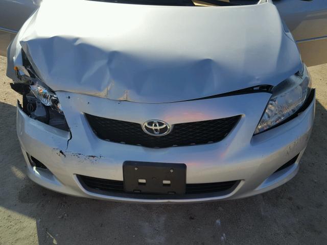 1NXBU4EE4AZ259301 - 2010 TOYOTA COROLLA SILVER photo 7