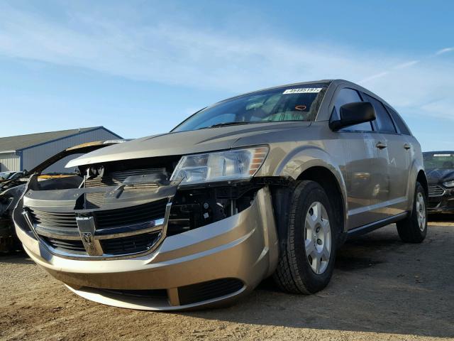 3D4GG47B19T158956 - 2009 DODGE JOURNEY GOLD photo 2