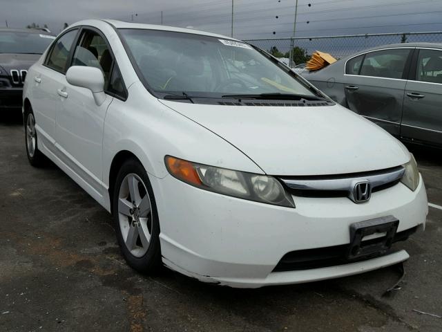 1HGFA168X6L093967 - 2006 HONDA CIVIC EX WHITE photo 1