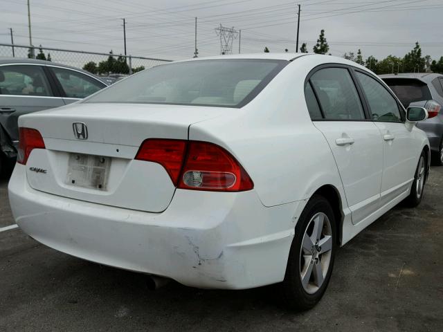 1HGFA168X6L093967 - 2006 HONDA CIVIC EX WHITE photo 4