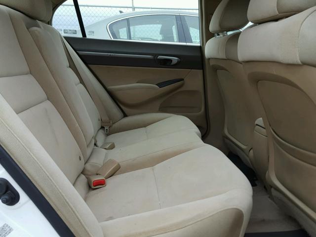 1HGFA168X6L093967 - 2006 HONDA CIVIC EX WHITE photo 6