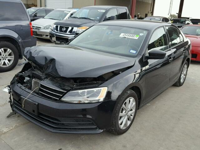 3VWD17AJ3FM270342 - 2015 VOLKSWAGEN JETTA SE BLACK photo 2