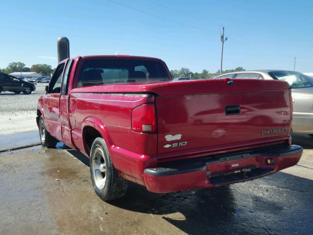 1GCCS19X2X8152385 - 1999 CHEVROLET S TRUCK RED photo 3