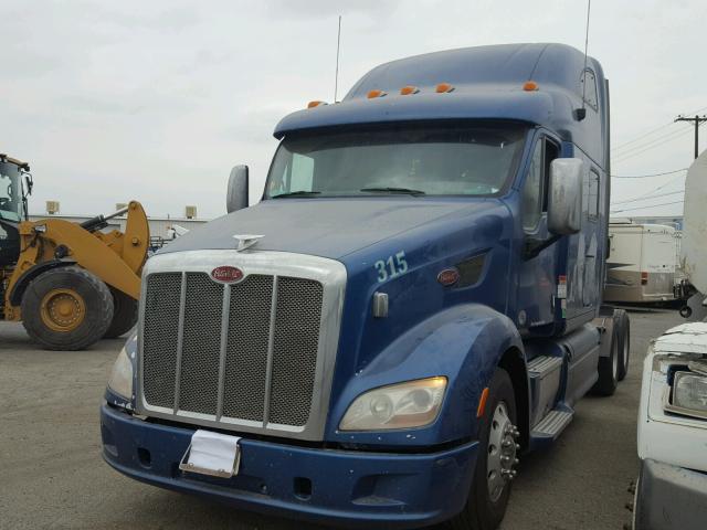 1XP4DP9X9CD150862 - 2012 PETERBILT 587 BLUE photo 2