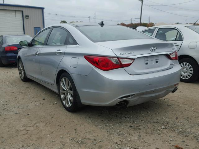 5NPEC4AB9CH480776 - 2012 HYUNDAI SONATA SILVER photo 3