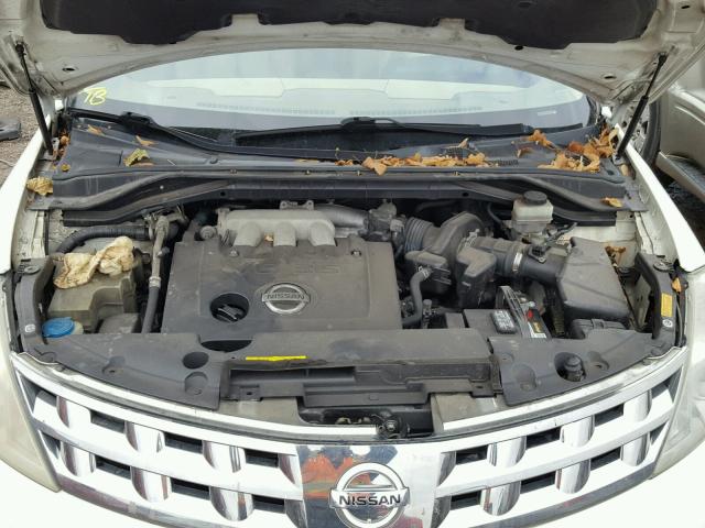 JN8AZ08T33W105792 - 2003 NISSAN MURANO WHITE photo 7